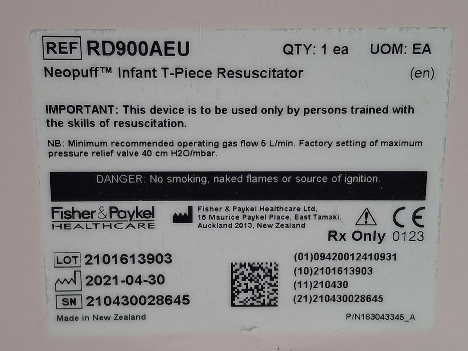 Fisher & Paykel Neopuff Infant T-Piece Resuscitator