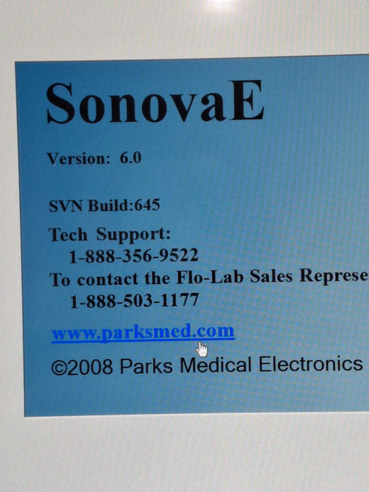 Parks Flo-Lab 2100 SX-2 Vascular System