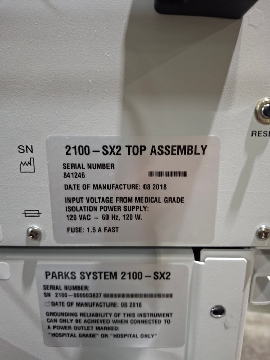 Parks Flo-Lab 2100 SX-2 Vascular System