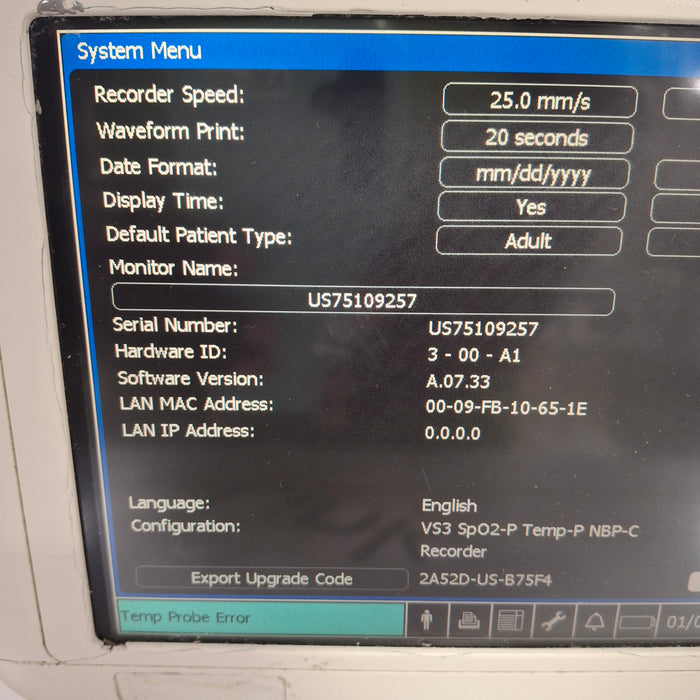 Philips Suresigns VS3 Vital Signs Monitor