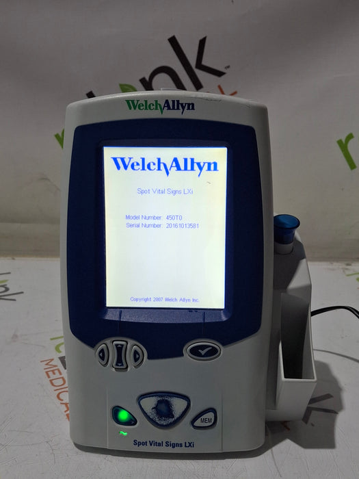 Welch Allyn Spot LXi - NIBP, SureTemp Plus Vital Signs Monitor