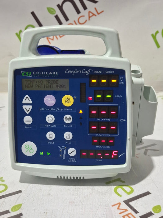 Criticare Comfort Cuff 506NT3 Vital Signs Monitor