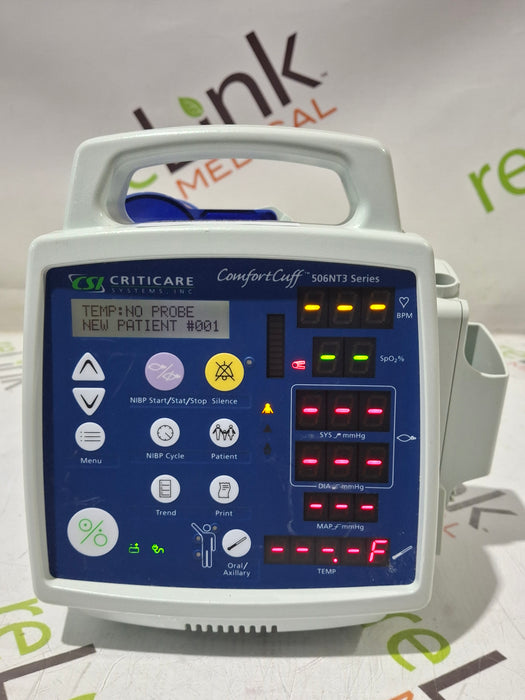 Criticare Comfort Cuff 506NT3 Vital Signs Monitor