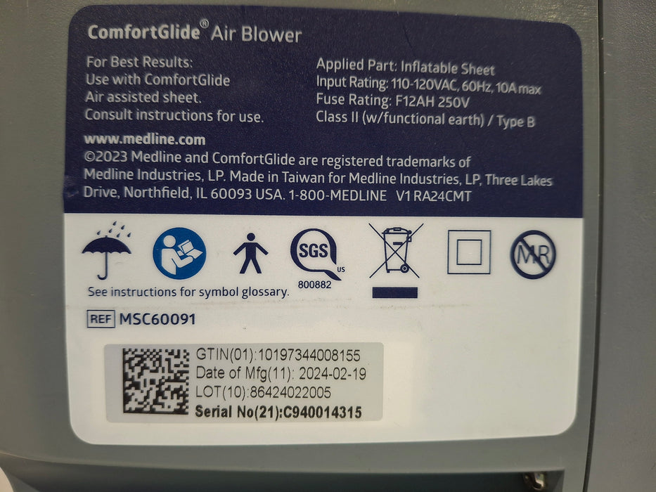 Medline ComfortGLIDE Air Blower