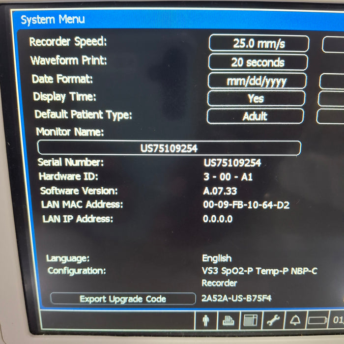 Philips Suresigns VS3 Vital Signs Monitor