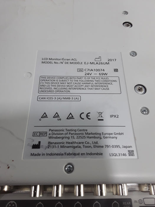 Panasonic EJ-MLA26U 26” Full HD Medical Monitor