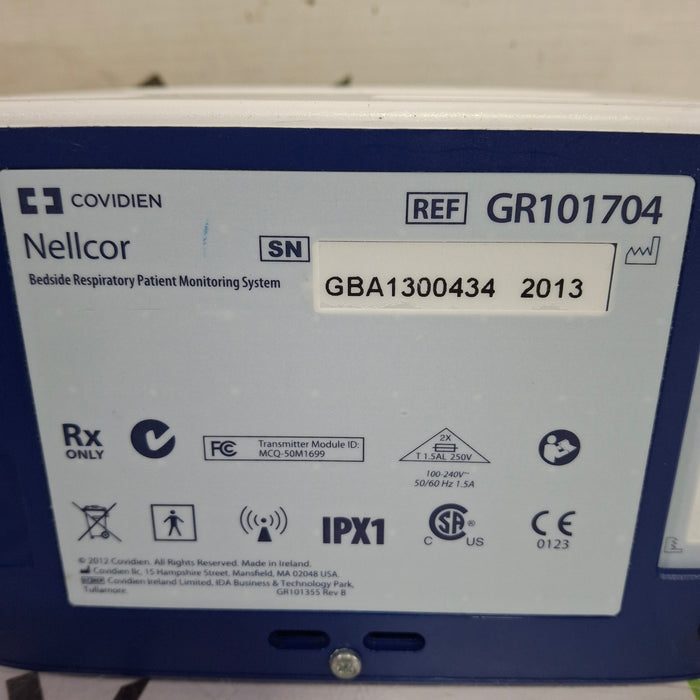 Covidien GR101704 Bedside Respiratory Patient Monitoring System