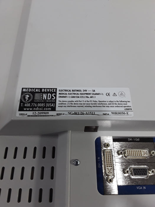 NDS Surgical Imaging SCWU26A1511 26" Medical Monitor