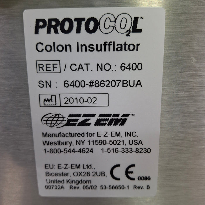 Bracco Diagnostics, Inc. Protoco2L Touch Colon Insufflator