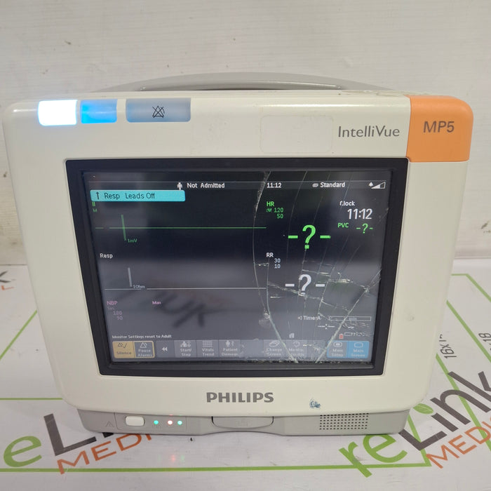 Philips Intellivue MP5 - ECG, Fast SpO2, NIBP Patient Monitor