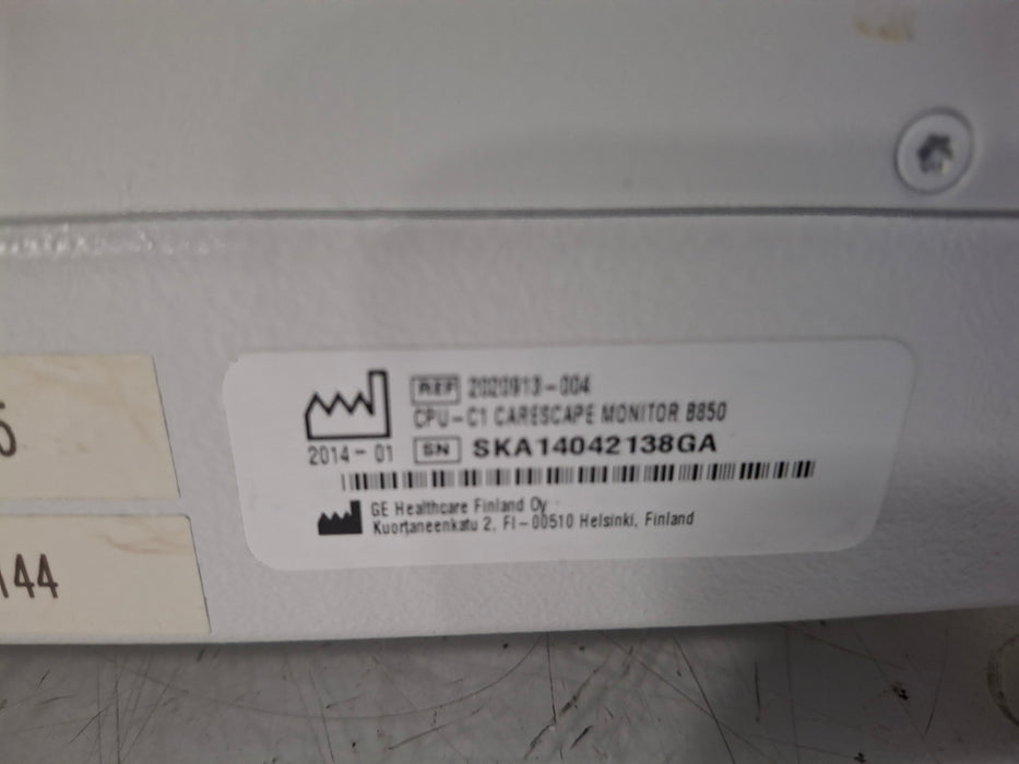 GE Healthcare Carescape B850 CPU Unit