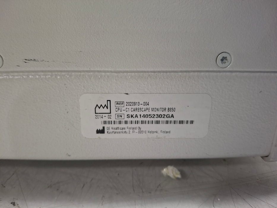 GE Healthcare Carescape B850 CPU Unit