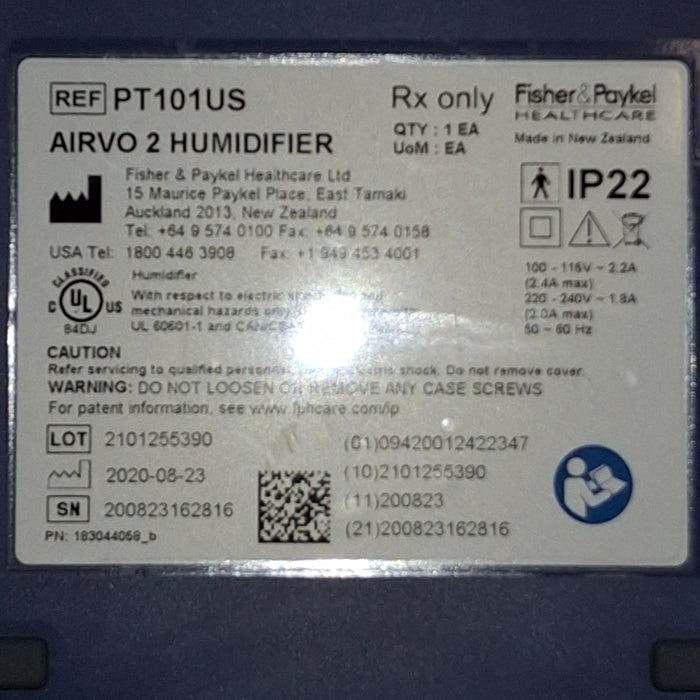 Fisher & Paykel Airvo 2 Humidified High Flow Therapy Unit
