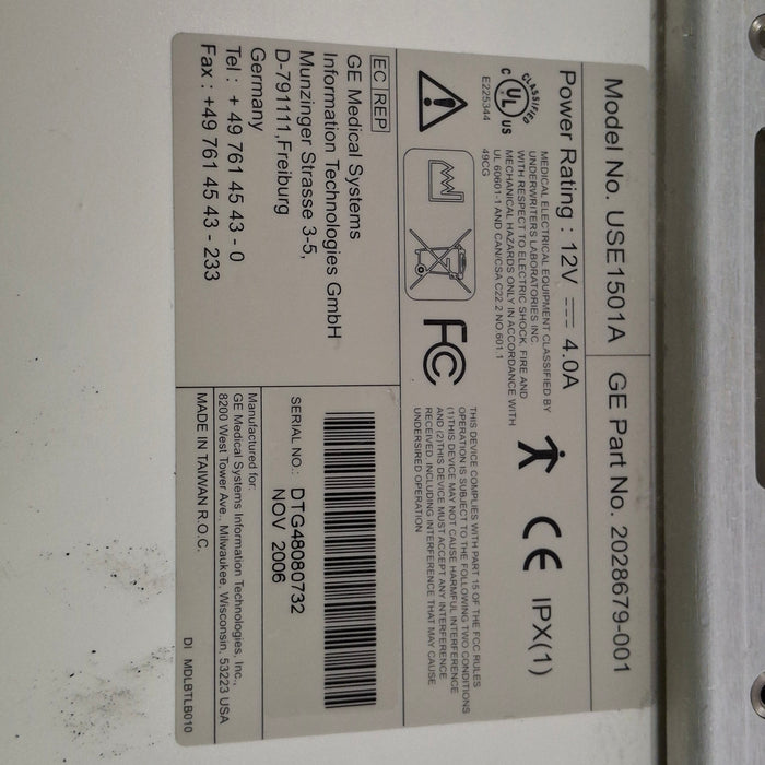 GE Healthcare MD15/15T Monitor