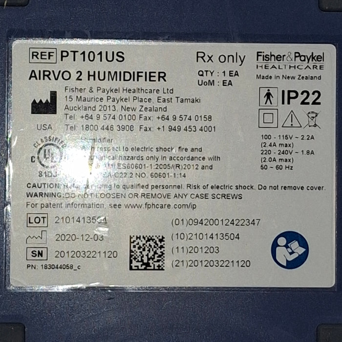 Fisher & Paykel Airvo 2 Humidified High Flow Therapy Unit