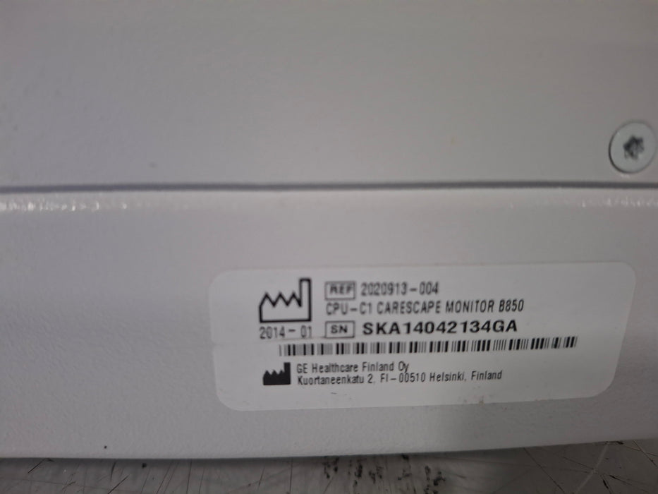 GE Healthcare Carescape B850 CPU Unit