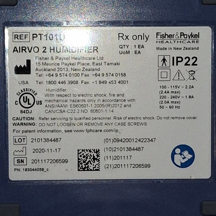 Fisher & Paykel Airvo 2 Humidified High Flow Therapy Unit