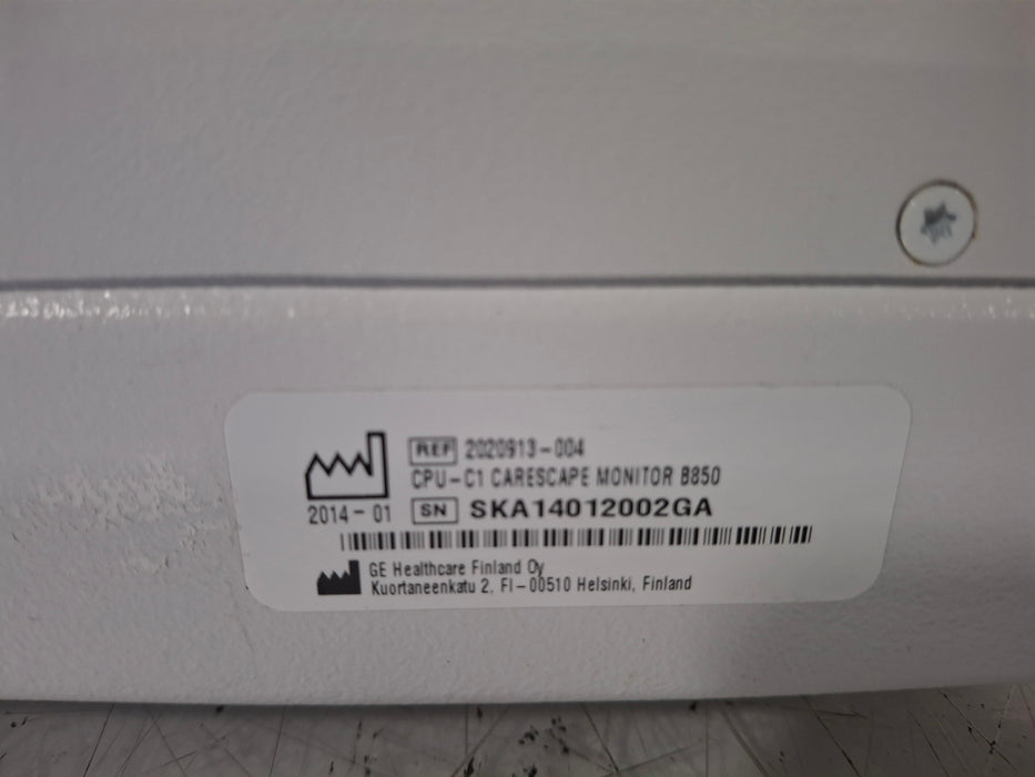 GE Healthcare Carescape B850 CPU Unit