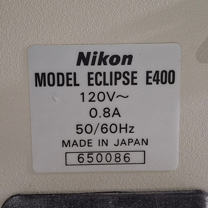 Nikon Eclipse E400 Binocular Microscope