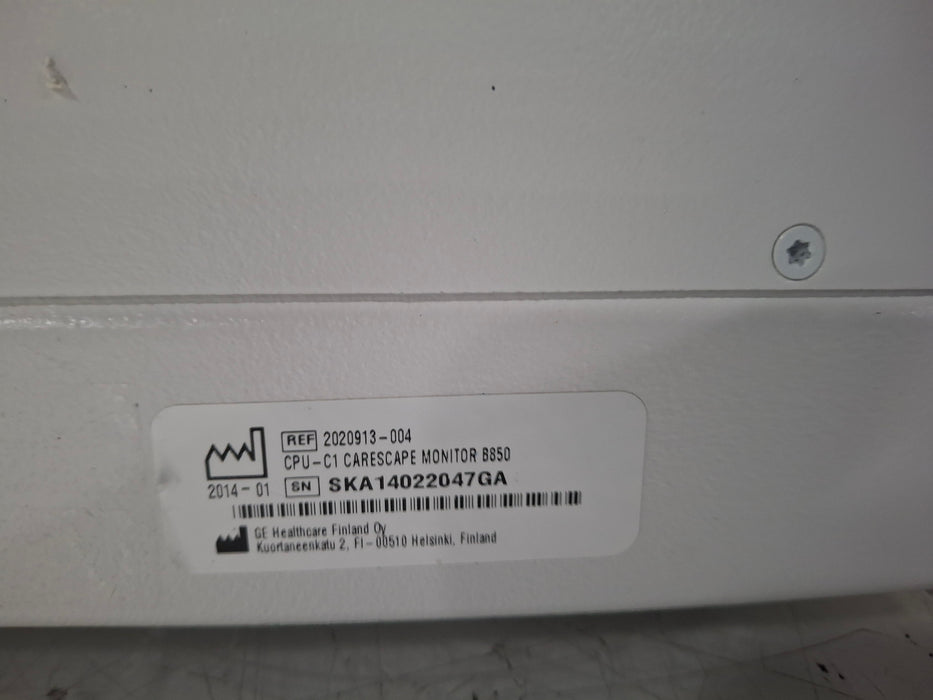 GE Healthcare Carescape B850 CPU Unit