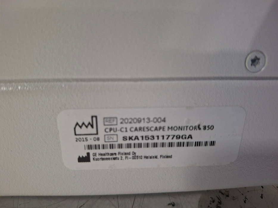 GE Healthcare Carescape B850 CPU Unit