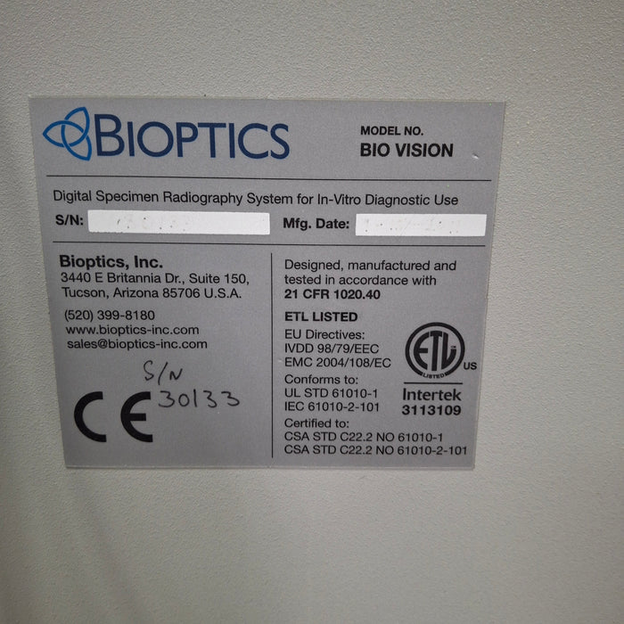 Faxitron Bioptics, LLC BioVision Digital Biopsy System
