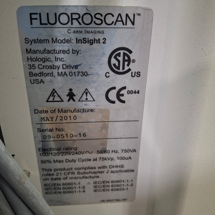 Hologic, Inc. Fluoroscan InSight 2 C-Arm