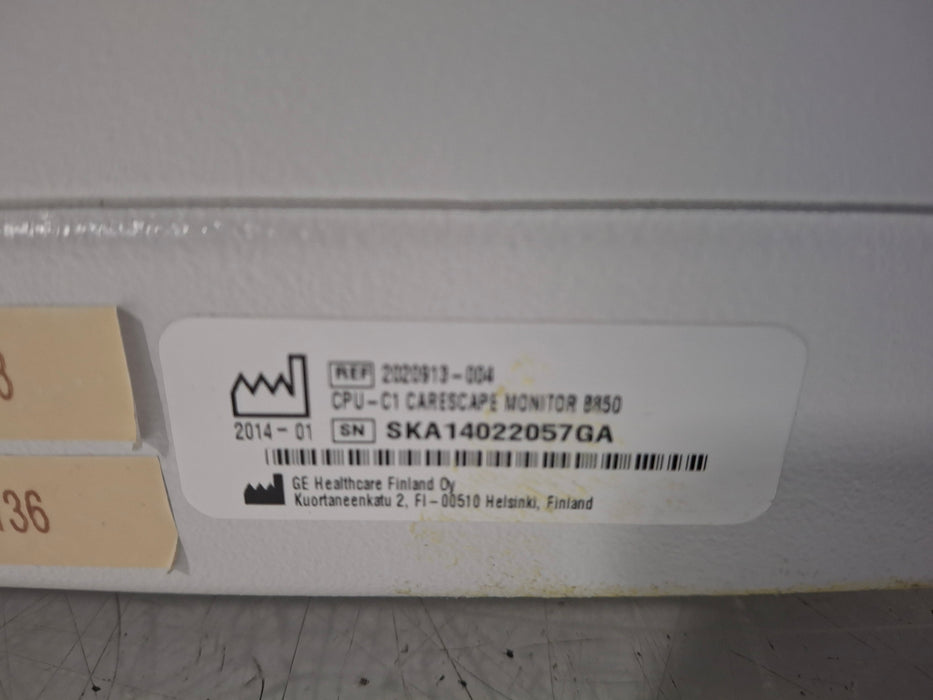 GE Healthcare Carescape B850 CPU Unit
