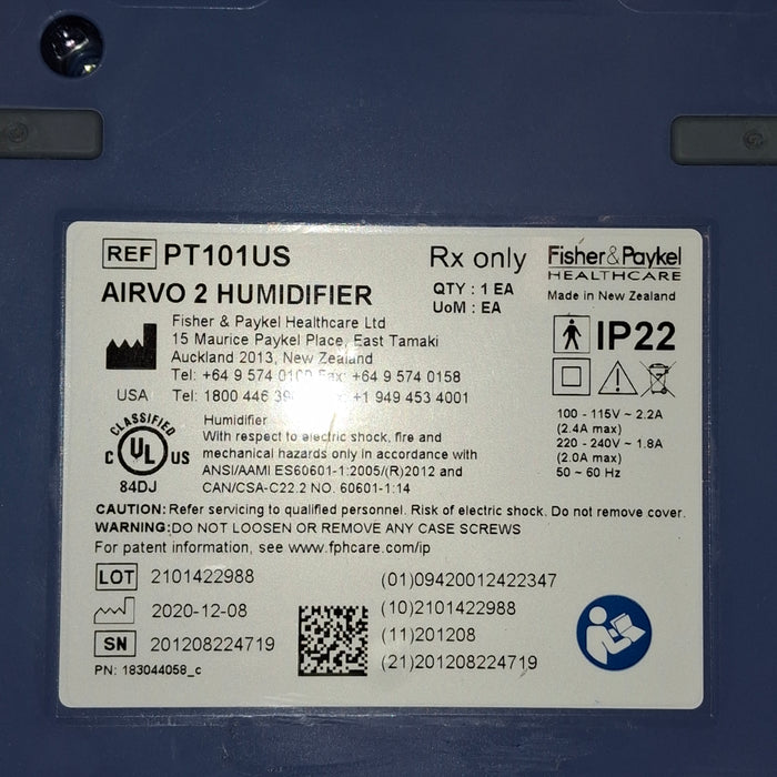 Fisher & Paykel Airvo 2 Humidified High Flow Therapy Unit