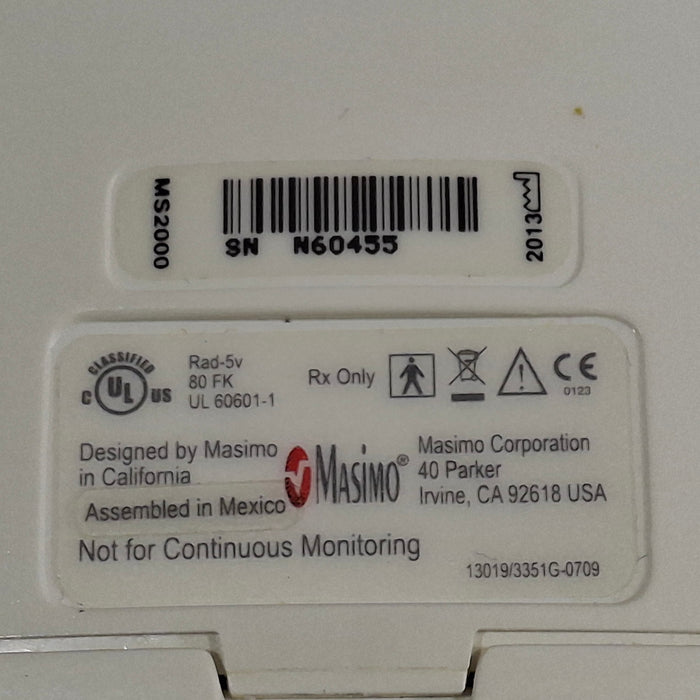 Masimo Rad-5v Handheld Pulse Oximeter Medical