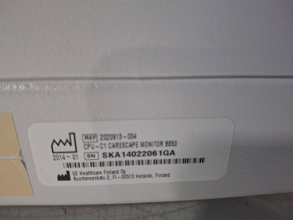 GE Healthcare Carescape B850 CPU Unit