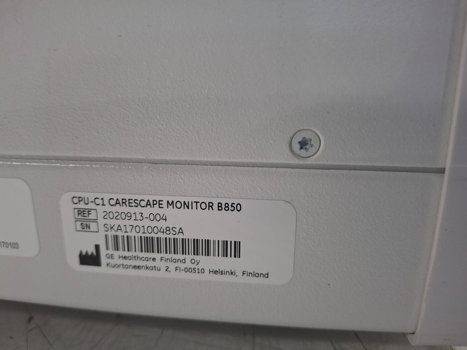 GE Healthcare Carescape B850 CPU Unit