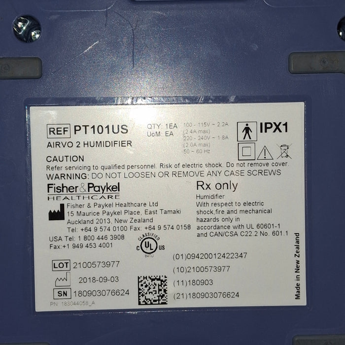 Fisher & Paykel Airvo 2 Humidified High Flow Therapy Unit