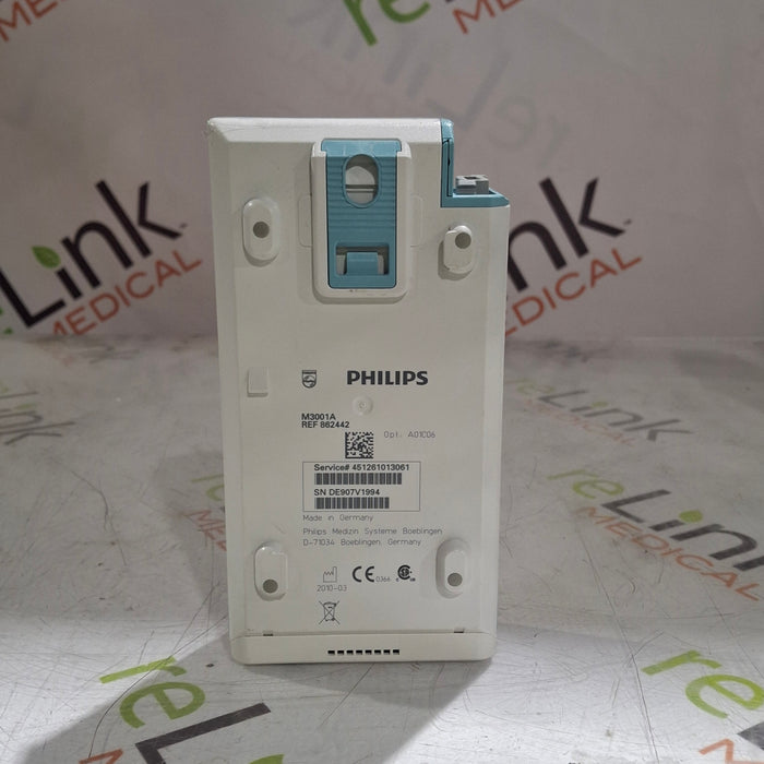 Philips M3001A-A01C06 Fast SpO2, NIBP, ECG, Temp, IBP MMS Module