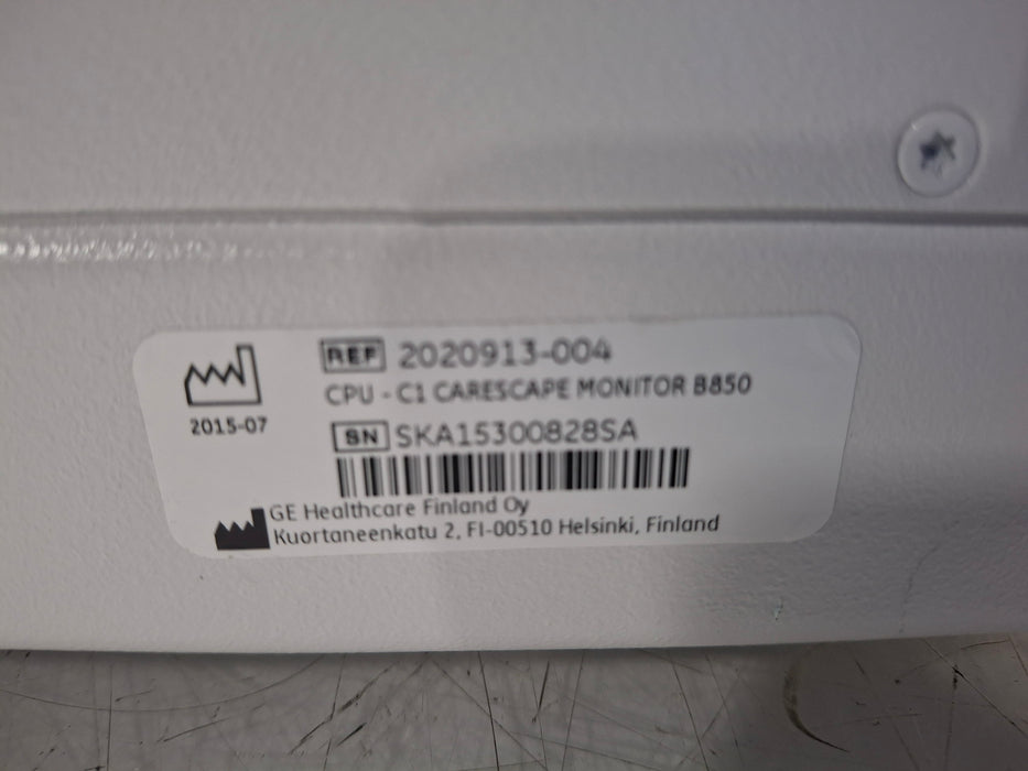 GE Healthcare Carescape B850 CPU Unit