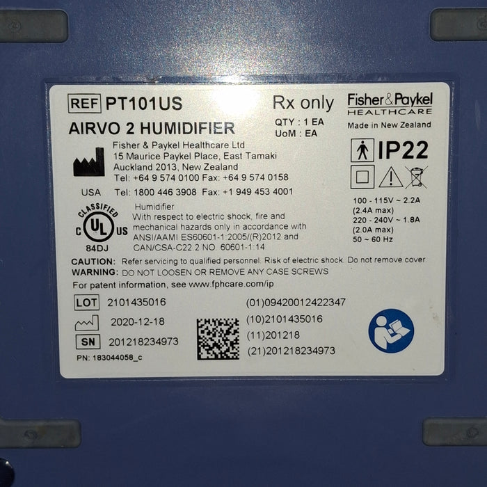 Fisher & Paykel Airvo 2 Humidified High Flow Therapy Unit