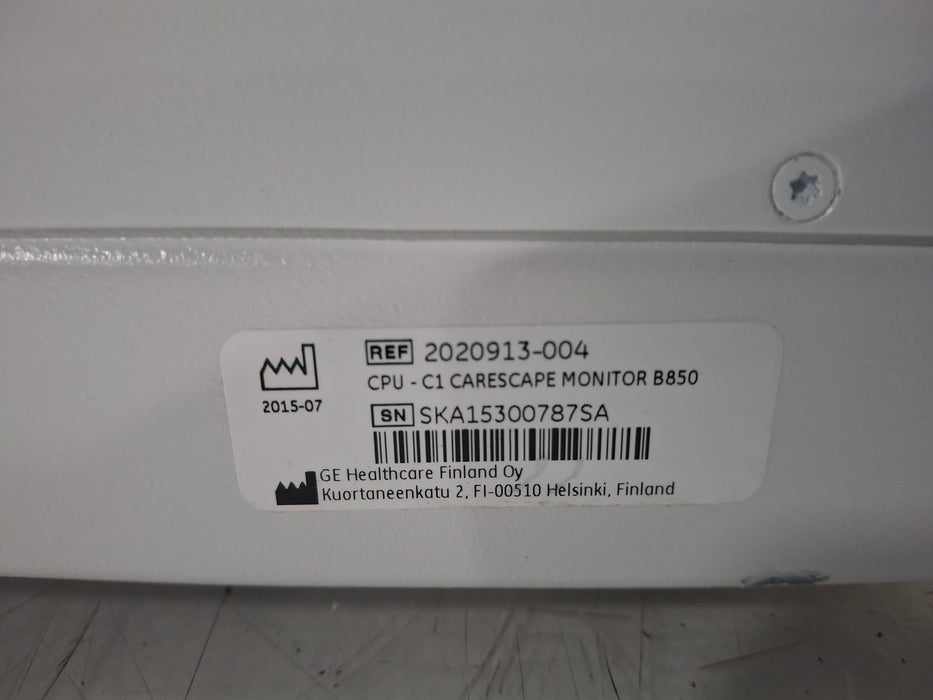 GE Healthcare Carescape B850 CPU Unit