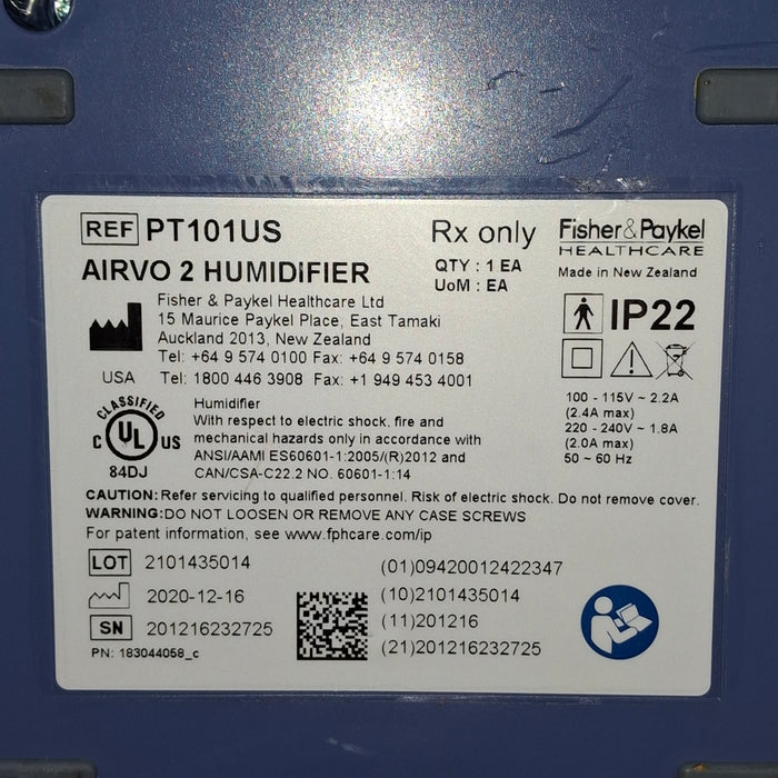 Fisher & Paykel Airvo 2 Humidified High Flow Therapy Unit