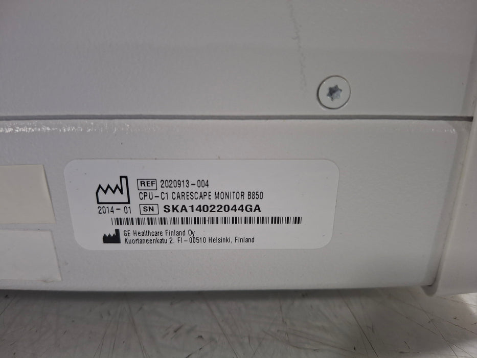GE Healthcare Carescape B850 CPU Unit