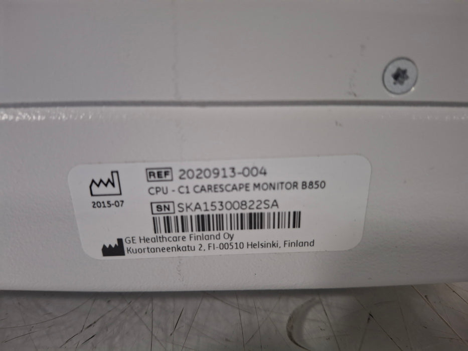 GE Healthcare Carescape B850 CPU Unit
