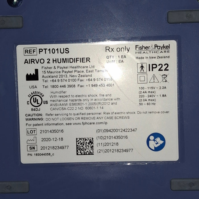 Fisher & Paykel Airvo 2 Humidified High Flow Therapy Unit