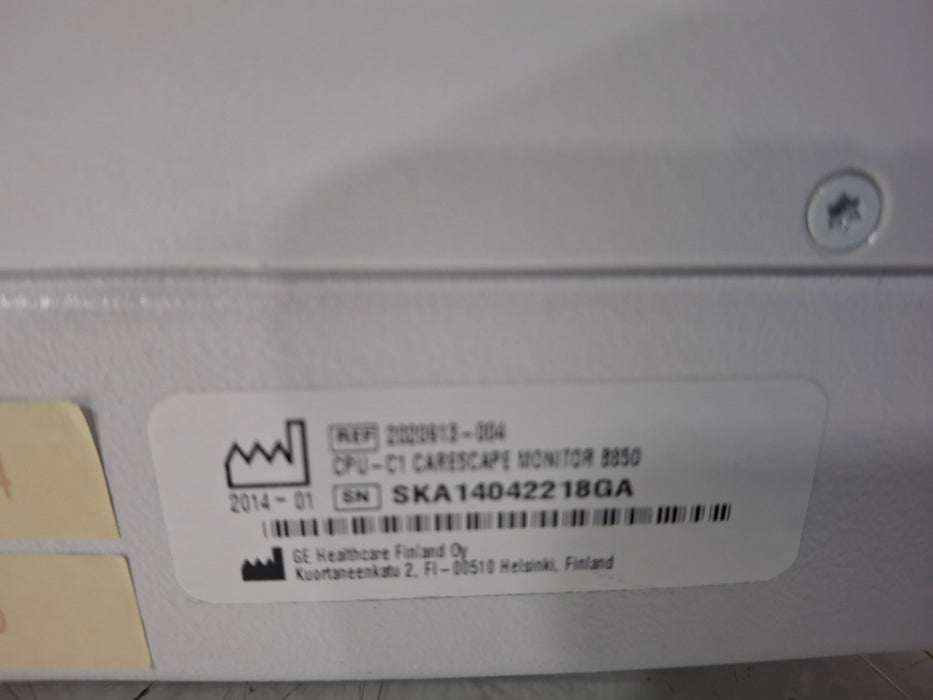 GE Healthcare Carescape B850 CPU Unit