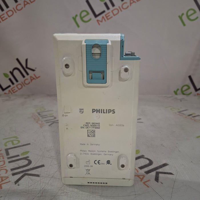 Philips M3001A-A03C06 Masimo SpO2, NIBP, ECG, Temp, IBP MMS Module