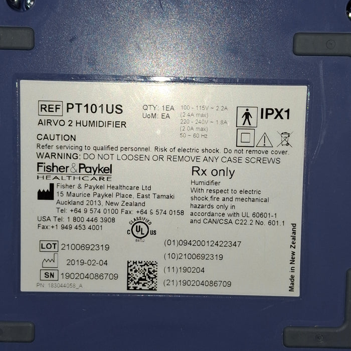 Fisher & Paykel Airvo 2 Humidified High Flow Therapy Unit