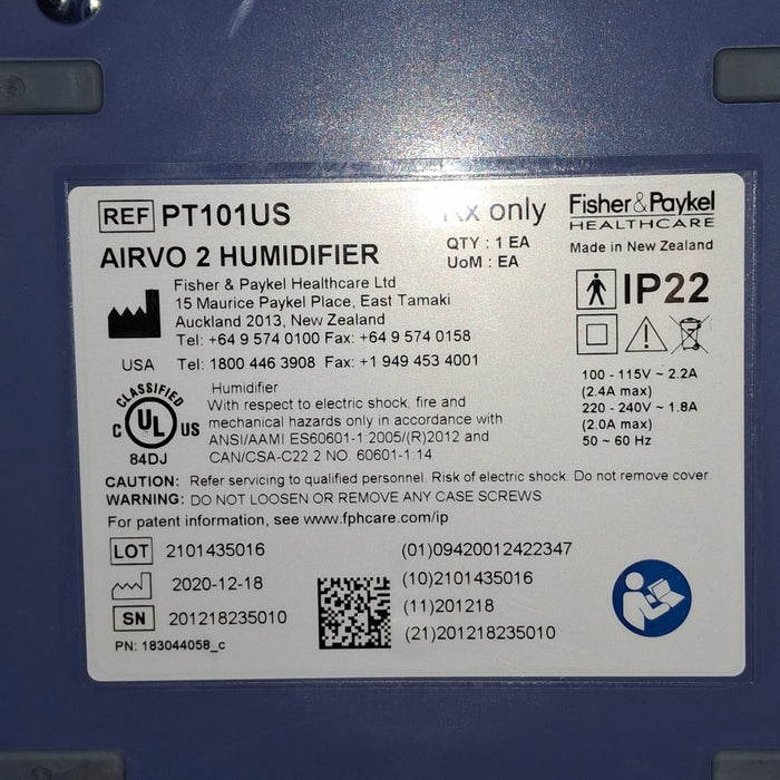 Fisher & Paykel Airvo 2 Humidified High Flow Therapy Unit