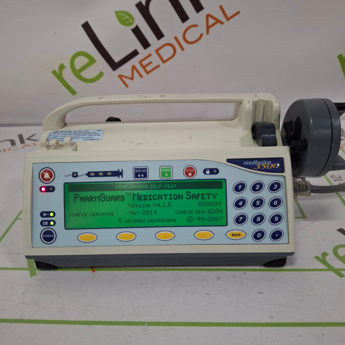 Smiths Medical Medfusion 3500 Version 4 Syringe Infusion Pump