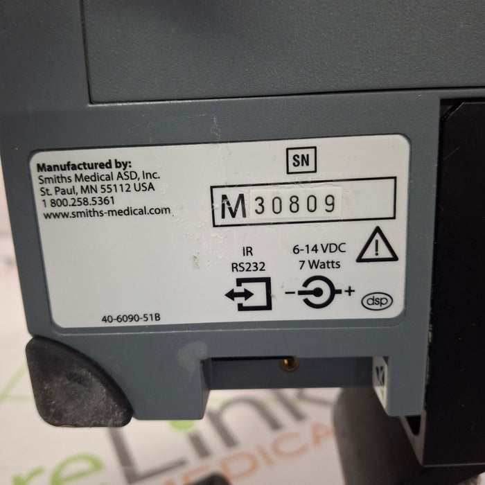 Smiths Medical Medfusion 3500 Version 4 Syringe Infusion Pump