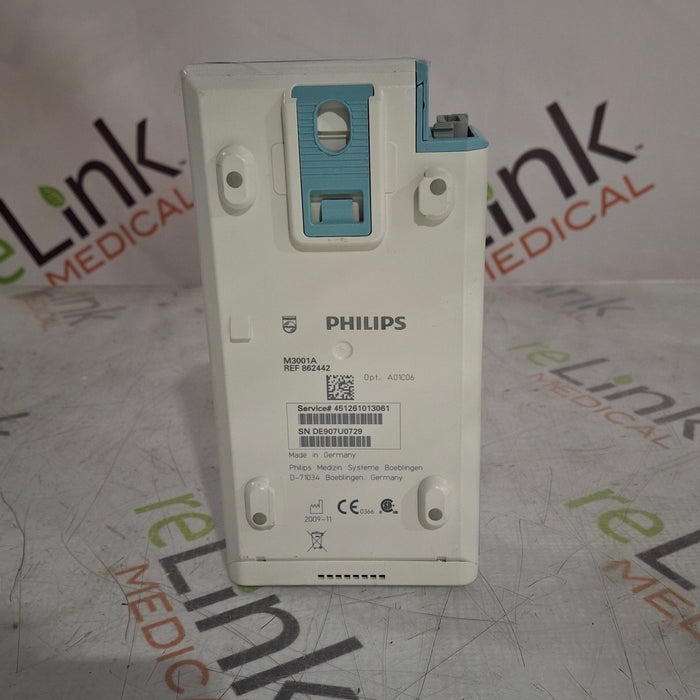 Philips M3001A-A01C06 Fast SpO2, NIBP, ECG, Temp, IBP MMS Module