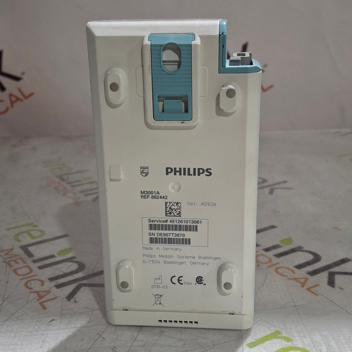 Philips M3001A-A01C06 Fast SpO2, NIBP, ECG, Temp, IBP MMS Module