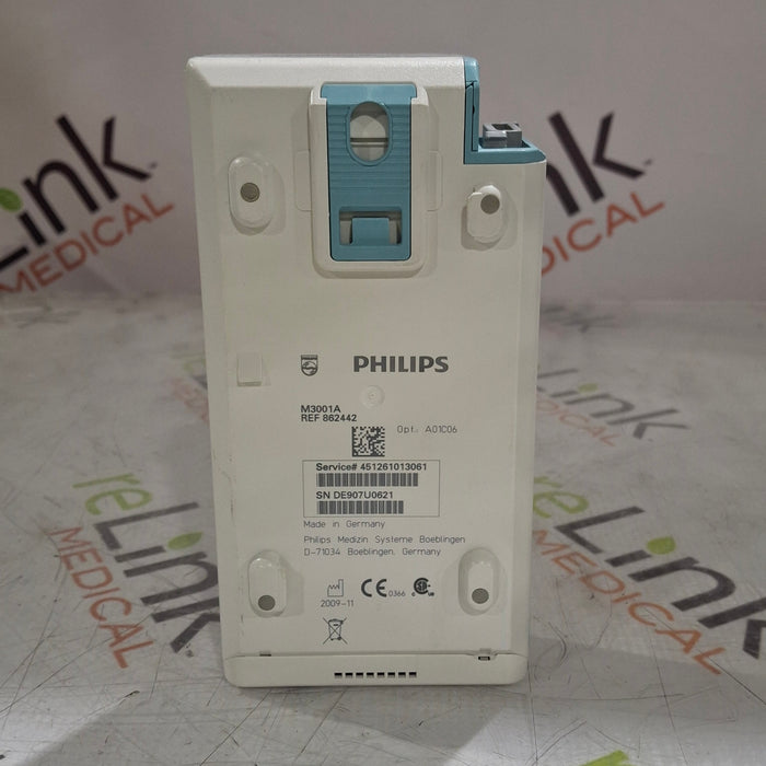 Philips M3001A-A01C06 Fast SpO2, NIBP, ECG, Temp, IBP MMS Module